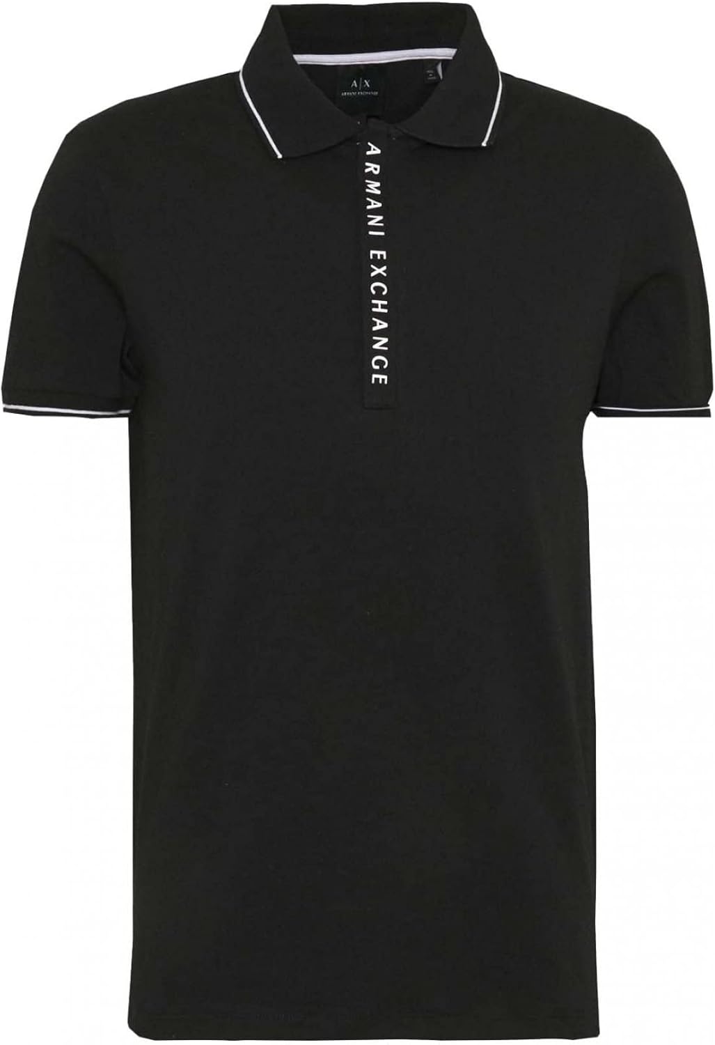 Armani Exchange Men's Logo Zip Jersey Polo - Premium Designer Style