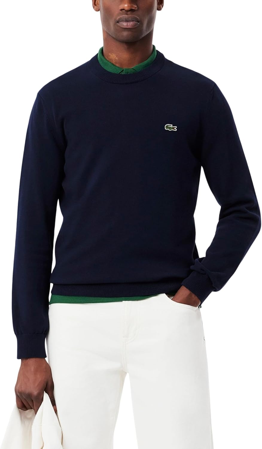 Lacoste Men's Long Sleeve Crew Neck Regular Fit Sweater - Save 20%